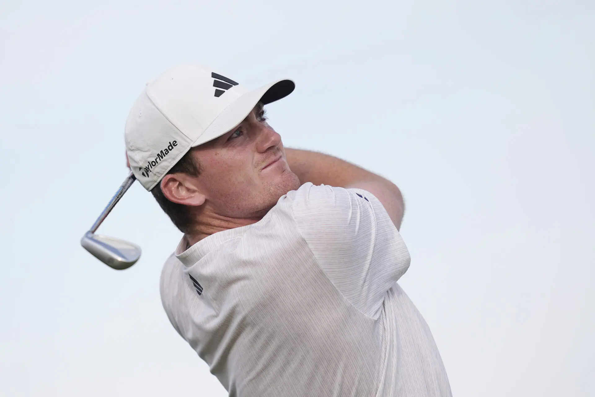 Nick Dunlap hits from the 17th tee at the Pete Dye Stadium Course at PGA West during the second round of the American Express golf tournament Friday, Jan. 19, 2024, in La Quinta, Calif