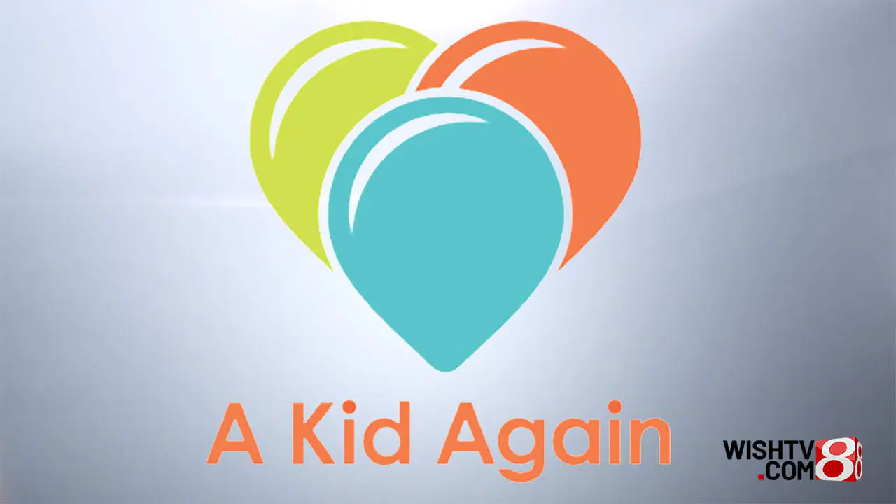 A Kid Again logo.