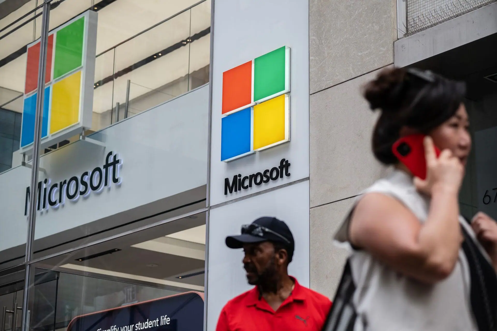 Shares of Microsoft are up more than 7% this year after jumping about 40% last year, largely due to investor enthusiasm in AI. Photo Provided/ Victor J. Blue/Bloomberg/Getty Images)