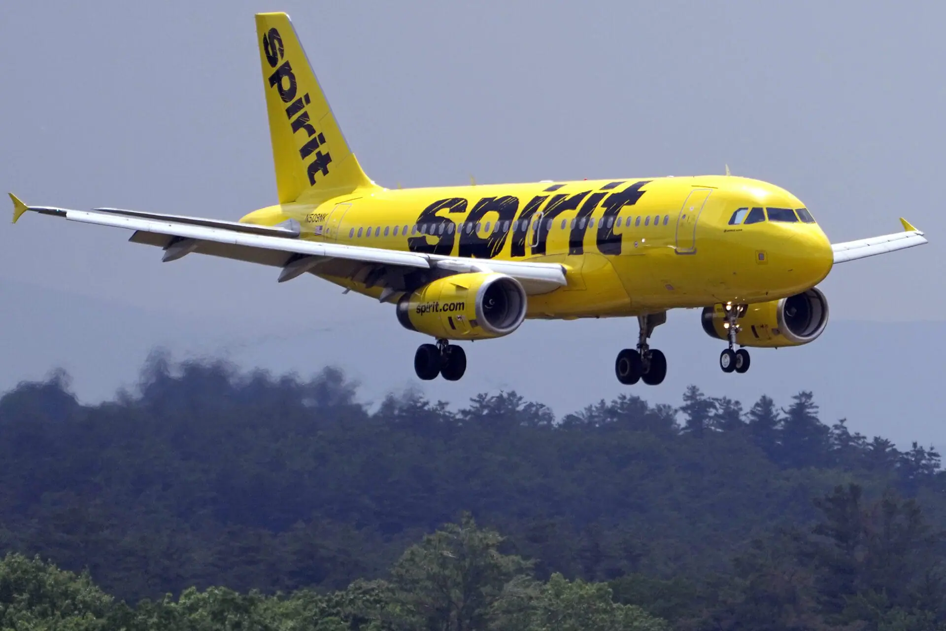 A Spirit Airlines 319 Airbus approaches Manchester Boston Regional Airport for a landing, Friday, June 2, 2023, in Manchester, N.H. What's next for Spirit Airlines, now that it won't be merging with JetBlue? Some Wall Street analysts are starting to raise the possibility of bankruptcy. Spirit Airlines stock was falling again on Wednesday, Jan 17, 2024, a day after a federal judge blocked JetBlue's proposed $3.8 billion purchase of Spirit. (AP Photo/Charles Krupa)