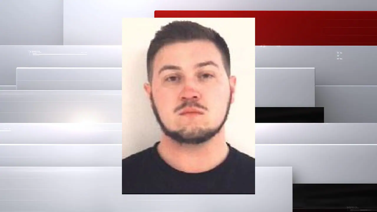 Kolby Mitchell, 24, of Columbus, Indiana. Mitchell was arrested after leading police on a 111 mph chase in Bartholomew County while intoxicated.