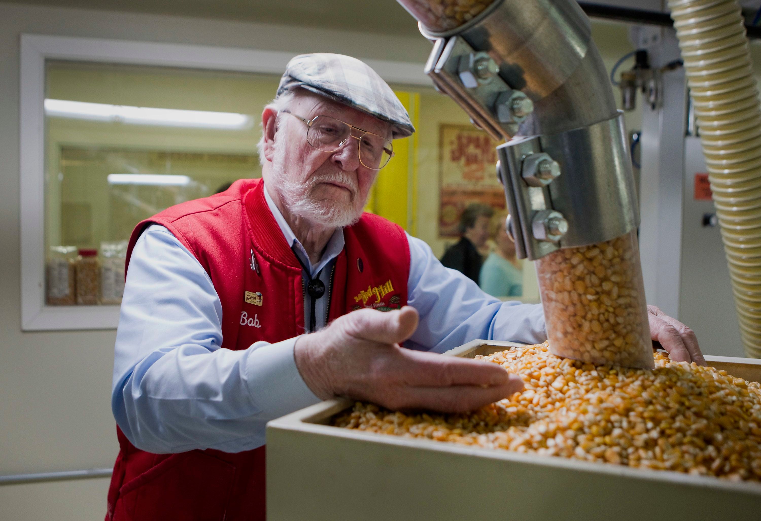 Bob Moore, the founder of Bob’s Red Mill whole-grains company, has died. Moore is seen here in this picture from 2014. Mandatory Credit: Natalie Behring/Bloomberg/Getty Images