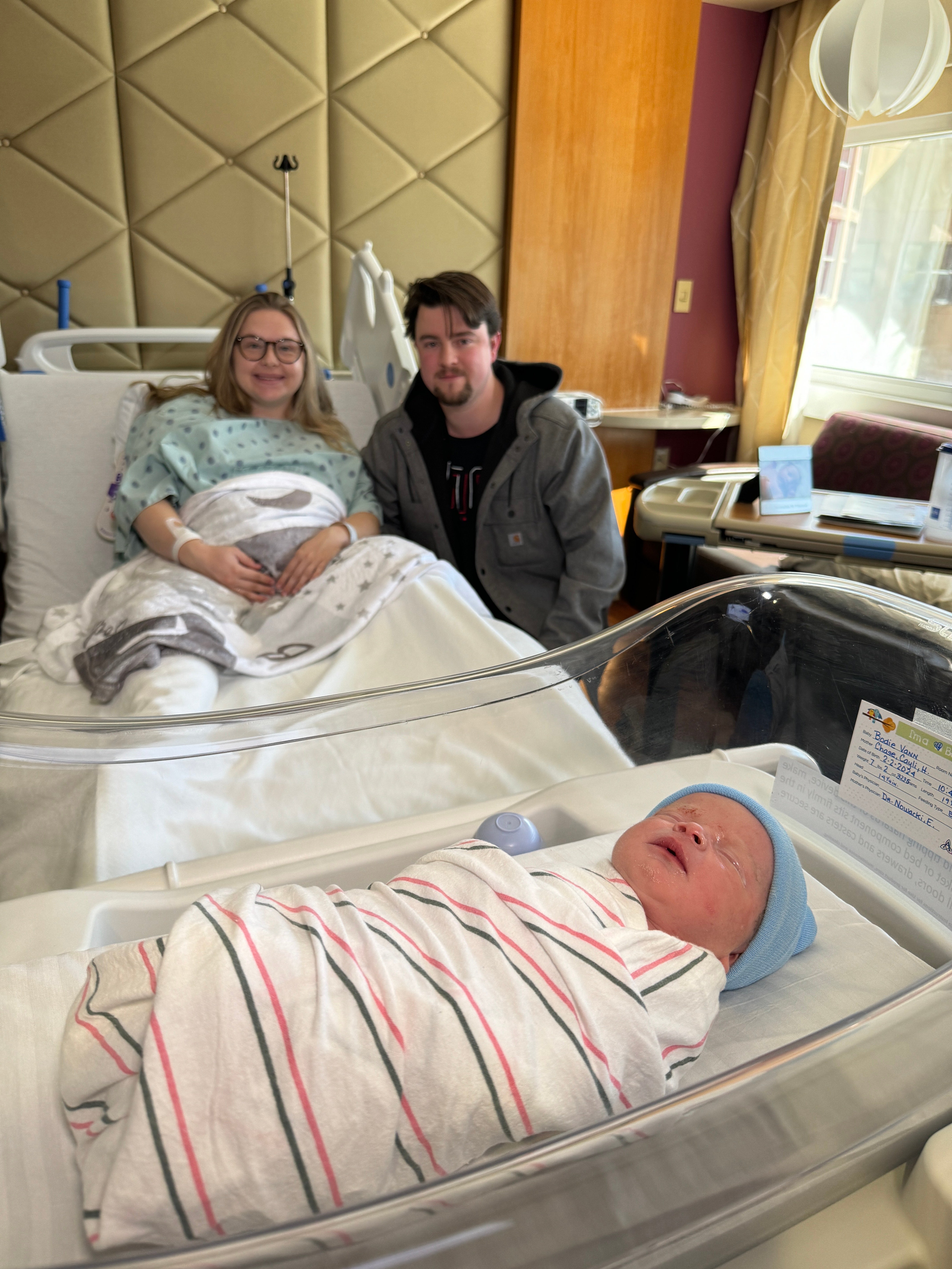 Bodie Gray was born at Ascension St Vincent Carmel at 10:45 a.m. Feb. 29.