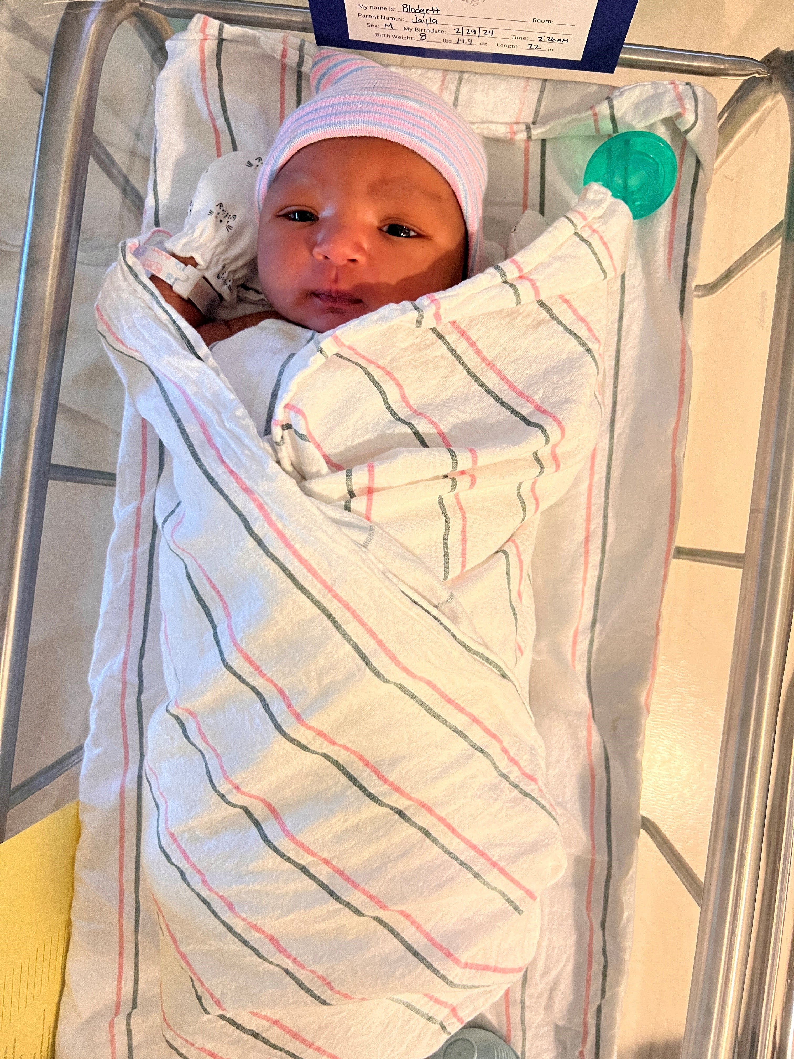 Jamir Williams was one of over a dozen Leap Year babies born at Eskenazi Health Labor & Delivery on Feb. 29. (Photo Provided By: Eskenazi Health)