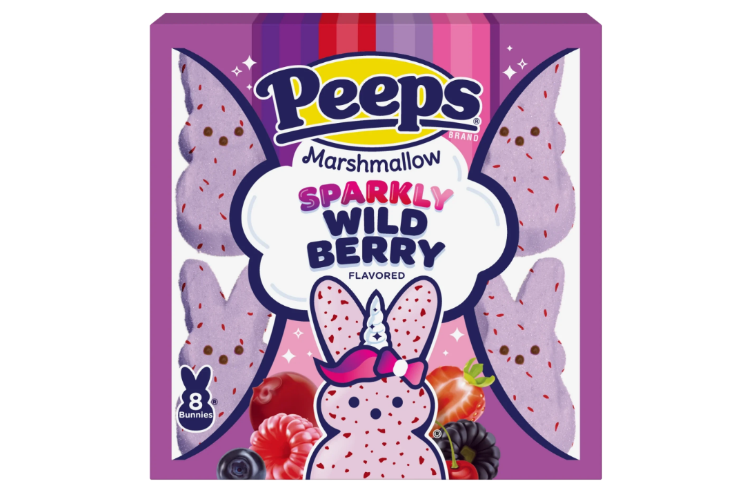 Sweet and fruity with a sprinkle of sparkly confetti, PEEPS® Wild Berry Flavored Marshmallow Bunnies would make a 