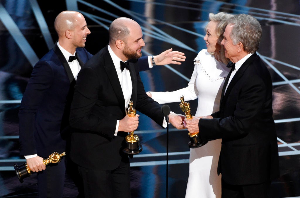 2017: The infamous Oscar winner mix-up - La La Land mistakenly announced as winner for Best Picture.