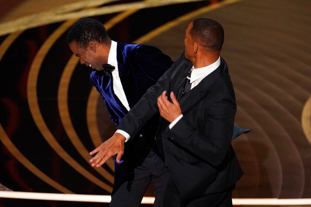 2022: Will Smith slaps Chris Rock at Oscars after he made a joke about his wife's shaved head