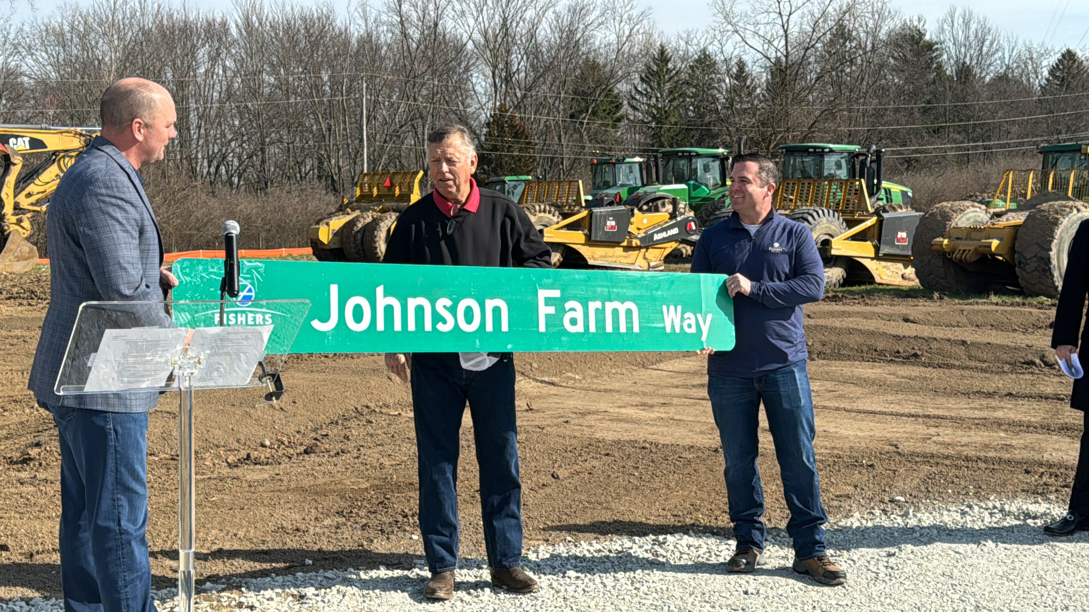 Fishers 1st graders help break ground on new Community Center