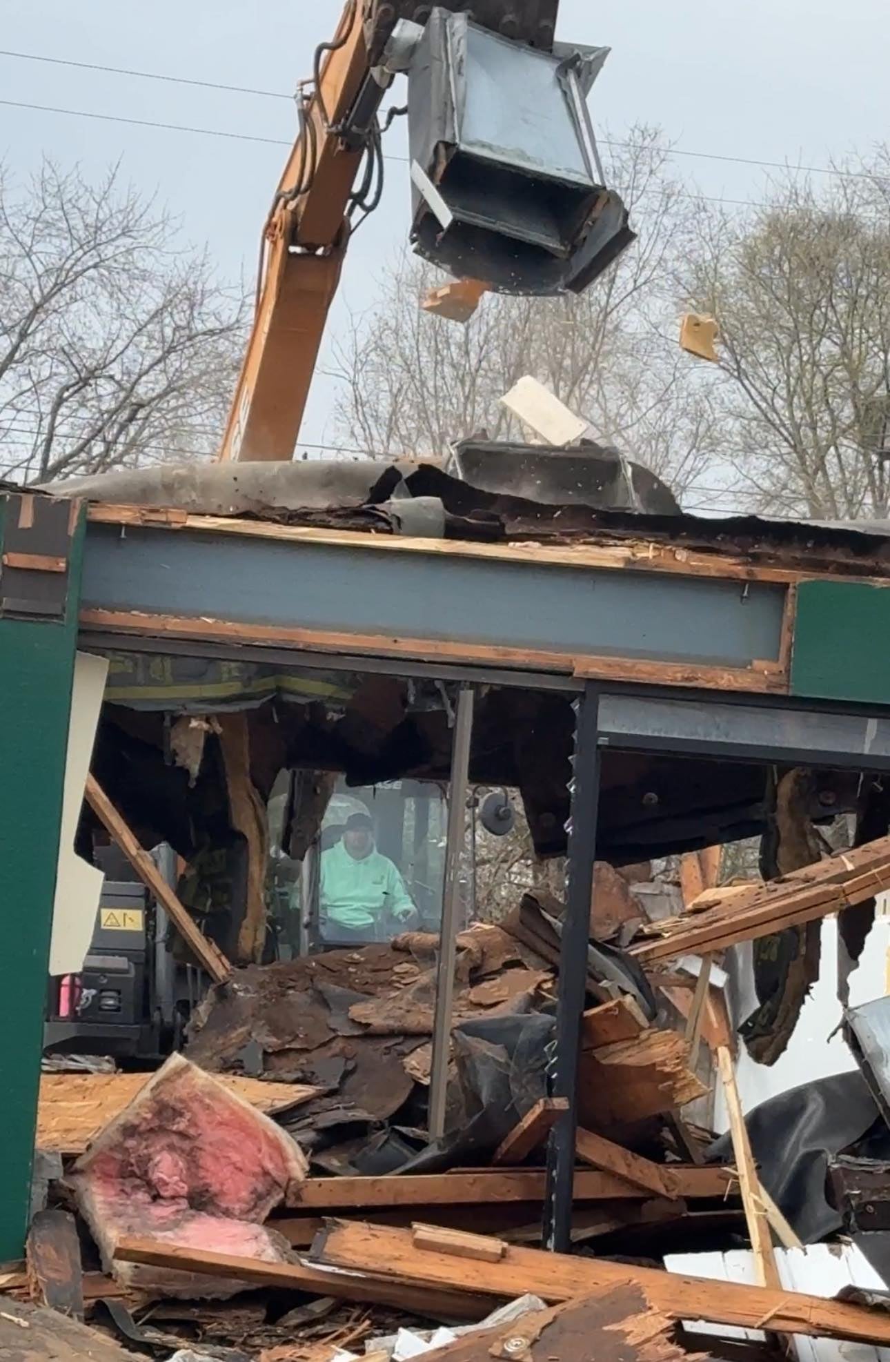 More than four decades later, demolition of the now abandoned building on Crawfordsville Road has begun.