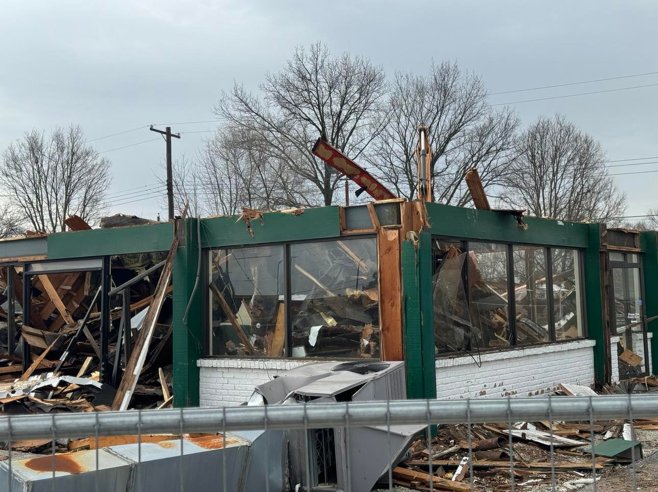 More than four decades later, demolition of the now abandoned building on Crawfordsville Road has begun.