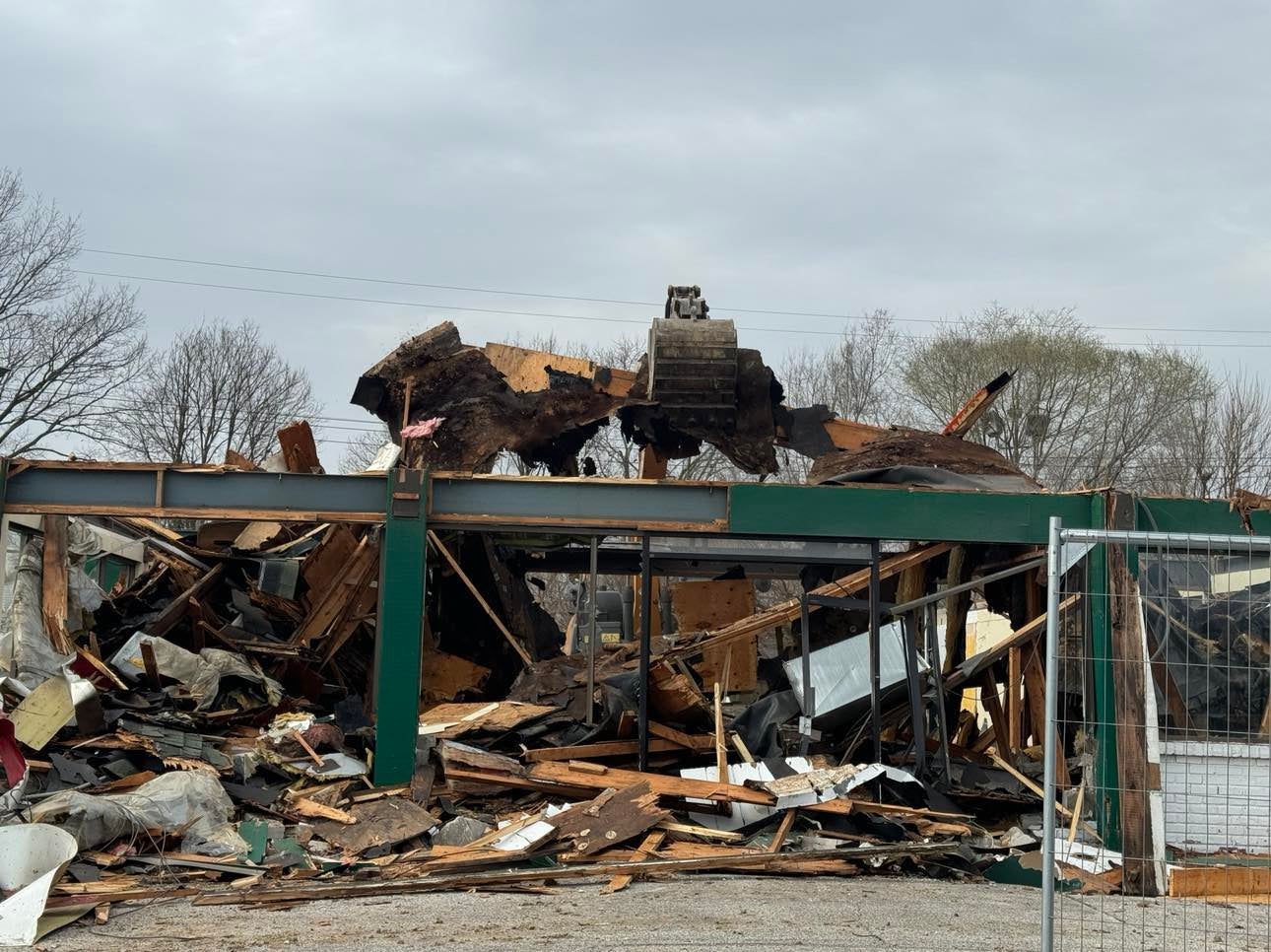 More than four decades later, demolition of the now abandoned building on Crawfordsville Road has begun.