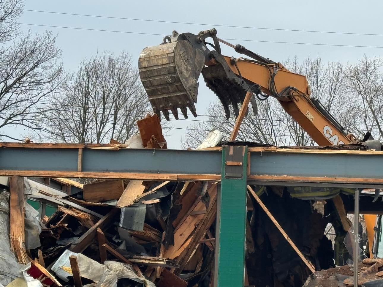 More than four decades later, demolition of the now abandoned building on Crawfordsville Road has begun.