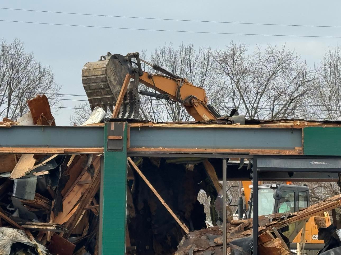 More than four decades later, demolition of the now abandoned building on Crawfordsville Road has begun.