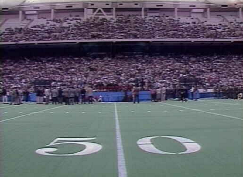 The Colts made their home in the Hoosier Dome.