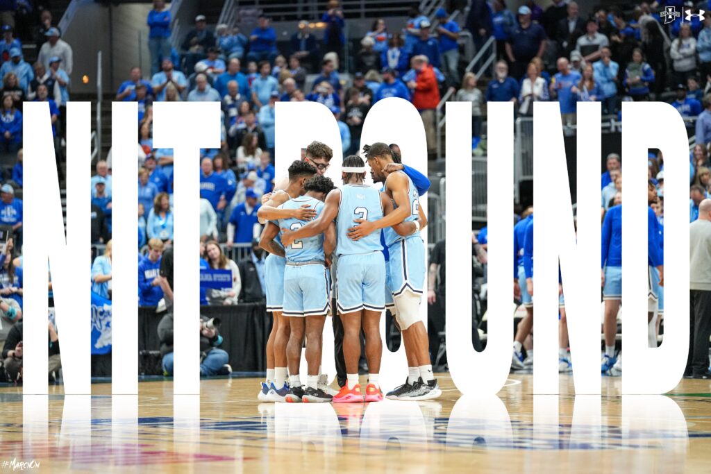 Indiana State is a #1 seed in the NIT and starts tournament play on Wednesday in Terre Haute. Butler University will host Minnesota on Tuesday at Hinkle Fieldhouse. (Photo Illustration from ISU on X)