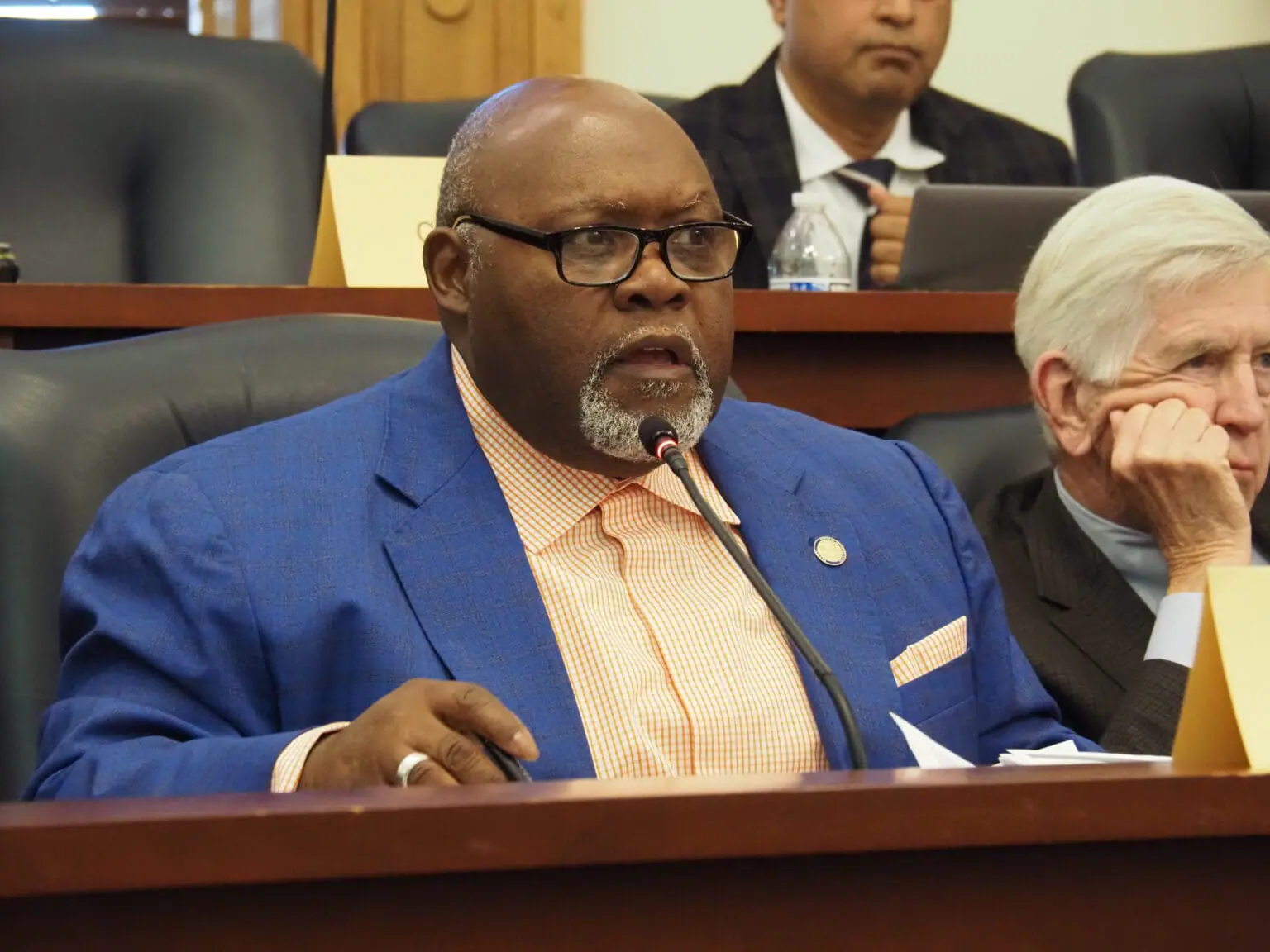 With negotiations between senior care organizations and managed care entities stalled, Indianapolis Democrat Rep. Greg Porter worries the state won't meet its projected July 1st launch date. (Photo by//Leslie Bonilla Muñiz/Indiana Capital Chronicle)