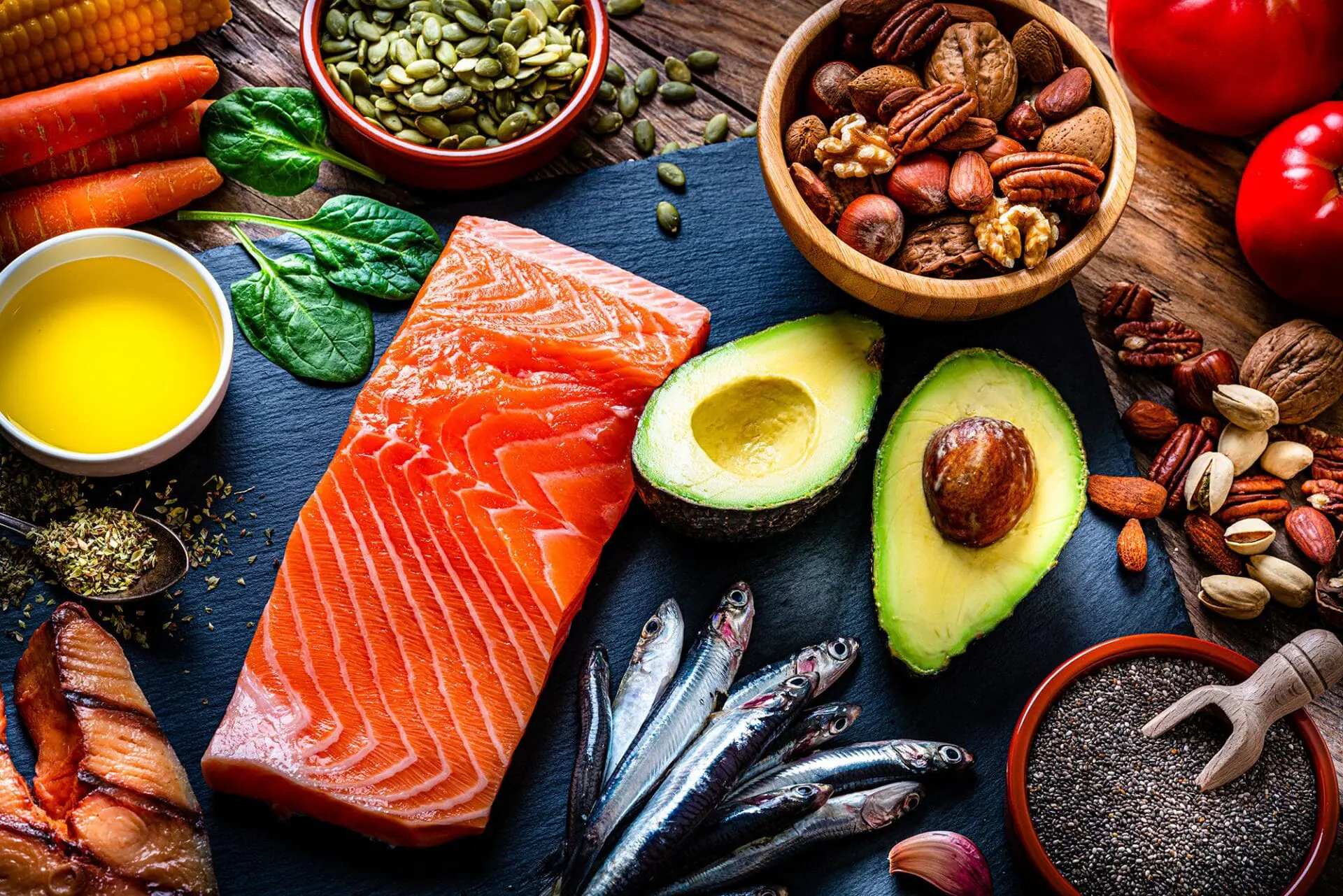 Foods rich in omega-3 fatty acids include salmon, sardines and various nuts including walnuts. Eating enough healthy fats is great for brain and heart health, but new research has possibly provided even more evidence for adding them — particularly omega-3s — to your diet. (Photo by fcafotodigital/E+/Getty Images via CNN Newsource)