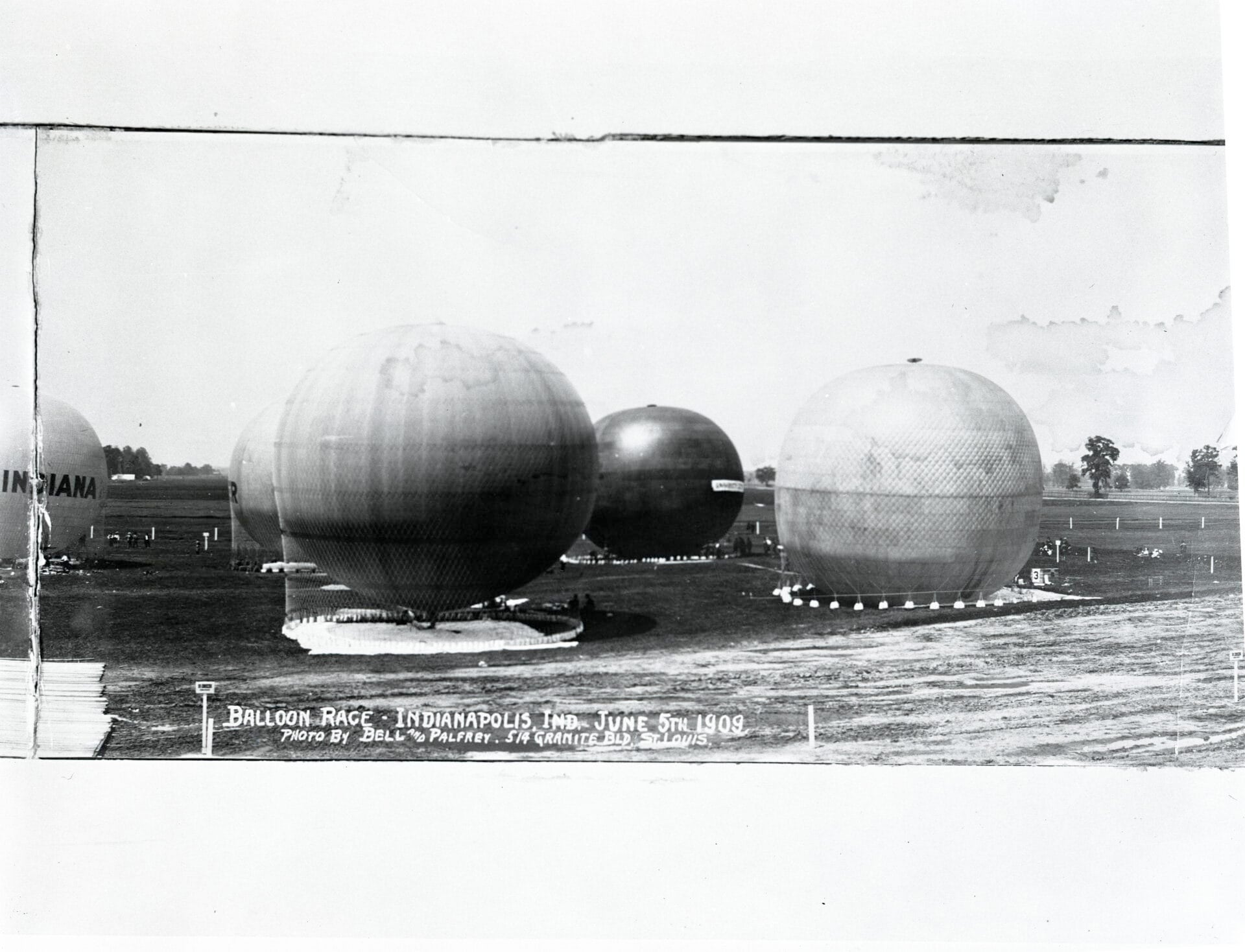 The first competitions at the Indianapolis Motor Speedway were a balloon endurance race and a motorcycle race in 1909. (Provided Image/Indianapolis Motor Speedway)