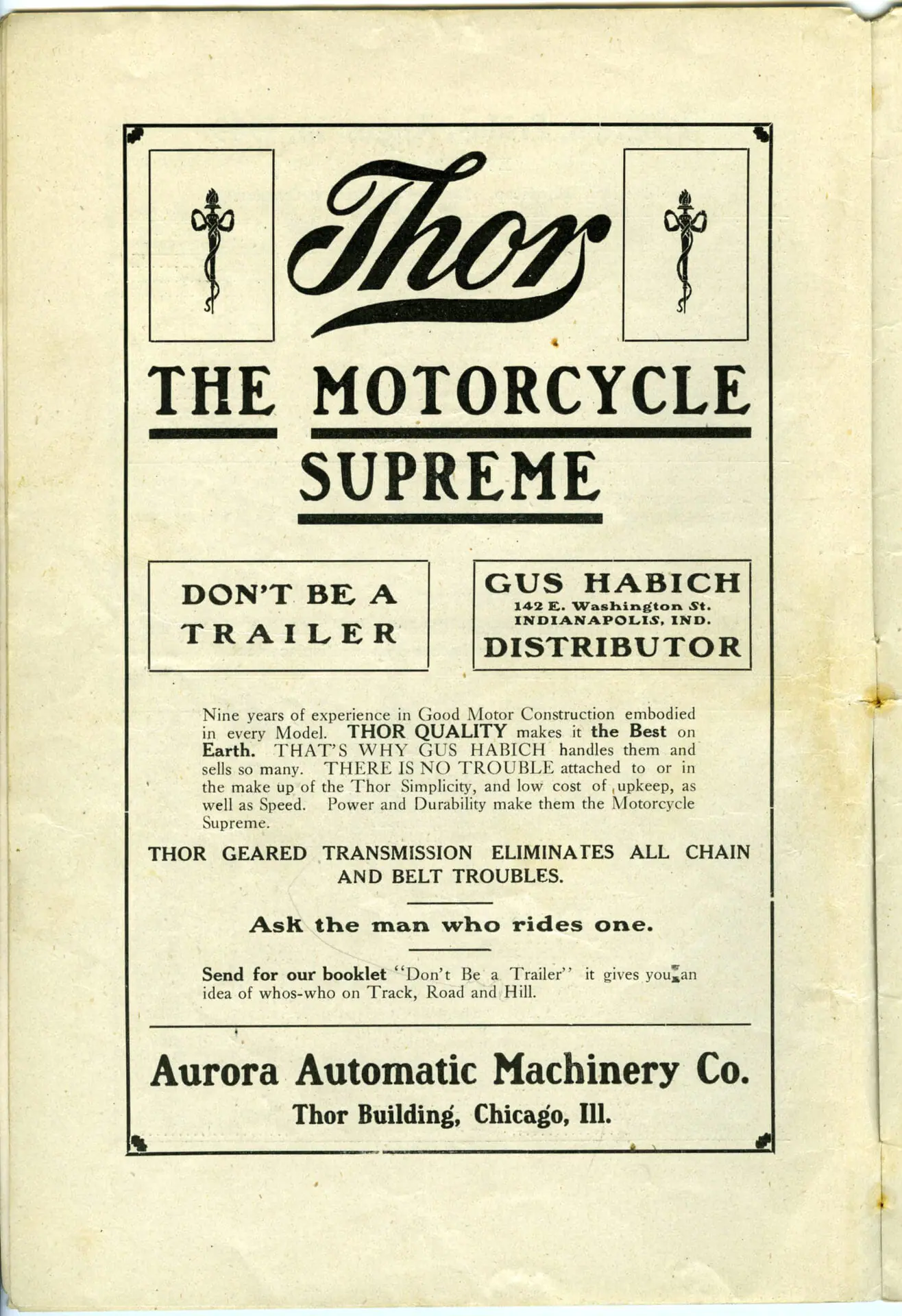 The first competitions at the Indianapolis Motor Speedway were a balloon endurance race and a motorcycle race in 1909. (Provided Image/Indianapolis Motor Speedway)