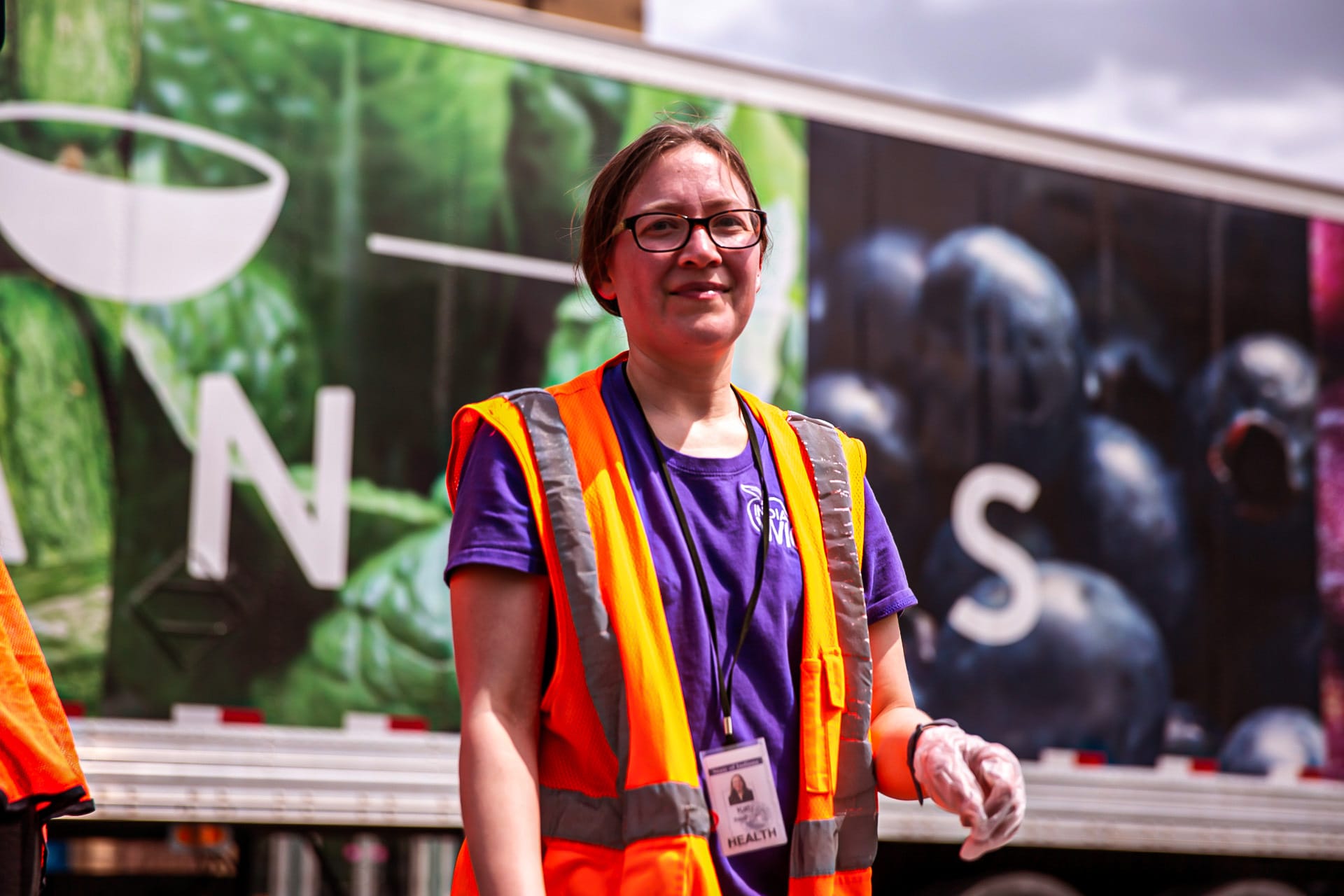 In partnership with Gleaners Food Bank of Indiana and the Indiana Women, Infants, and Children nutrition program, the Indianapolis Indians on May 23, 2024, host a food drive-thru distribution event for up to 500 households at Victory Field in Indianapolis. (Provided Photo/Cheyne Reiter of Indianapolis Indians)