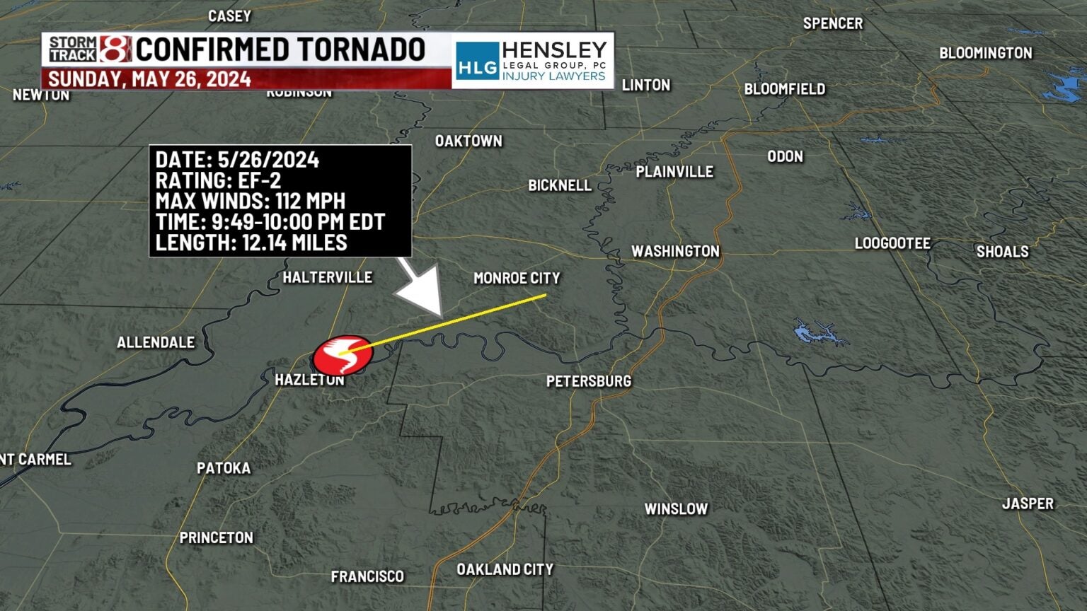 Weather service: 2 tornadoes hit Indiana on Sunday - Indianapolis News ...