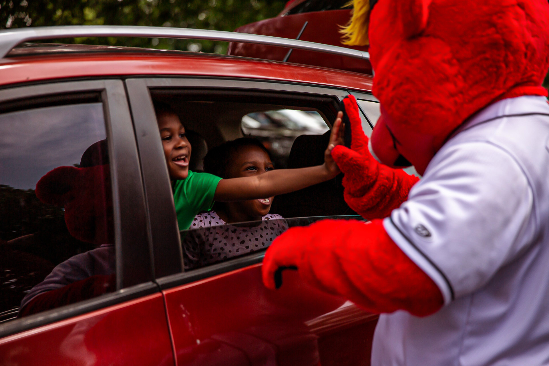 In partnership with Gleaners Food Bank of Indiana and the Indiana Women, Infants, and Children nutrition program, the Indianapolis Indians on May 23, 2024, host a food drive-thru distribution event for up to 500 households at Victory Field in Indianapolis. (Provided Photo/Cheyne Reiter of Indianapolis Indians)