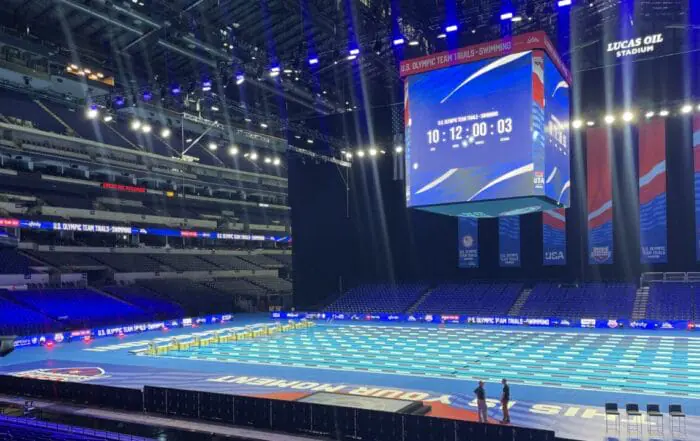 PHOTOS | Lucas Oil Stadium makes a splash with new Olympic pool