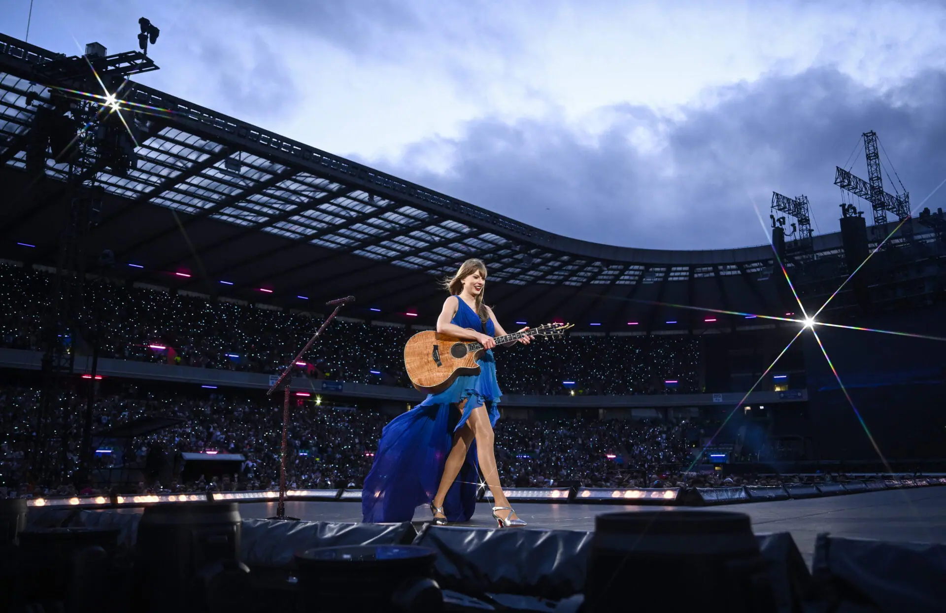 Taylor Swift performs at Scottish Gas Murrayfield Stadium on June 07, 2024 in Edinburgh, Scotland. (Photo by Gareth Cattermole/TAS24/Getty Images for TAS Rights Management)