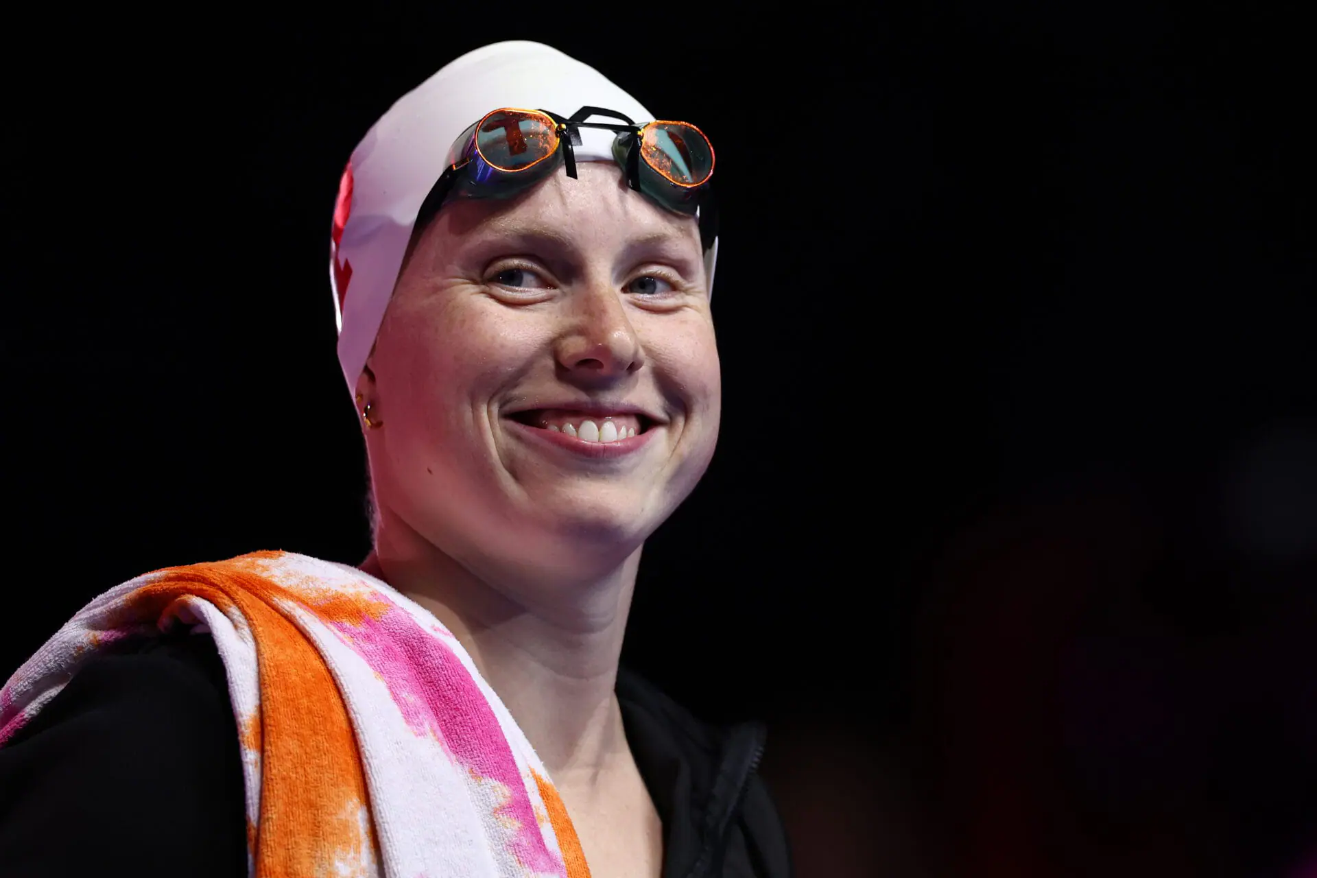 INDIANAPOLIS, INDIANA - JUNE 20: Lilly King of the United States looks on prior to the Women's 200m breaststoke final on Day Six of the 2024 U.S. Olympic Team Swimming Trials at Lucas Oil Stadium on June 20, 2024 in Indianapolis, Indiana. King accepted her boyfriend's marriage proposal after coming in second in the final. (Photo by Maddie Meyer/Getty Images)