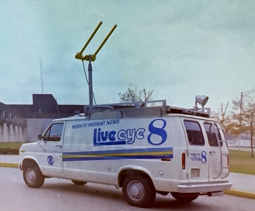 A news van used in the 1980s.