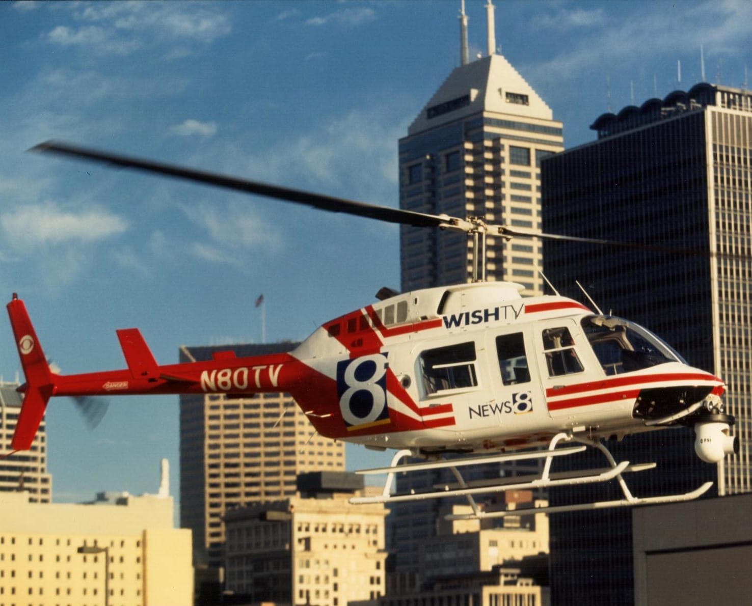 The crown jewel in the WISH-TV vehicle collection, Chopper 8.