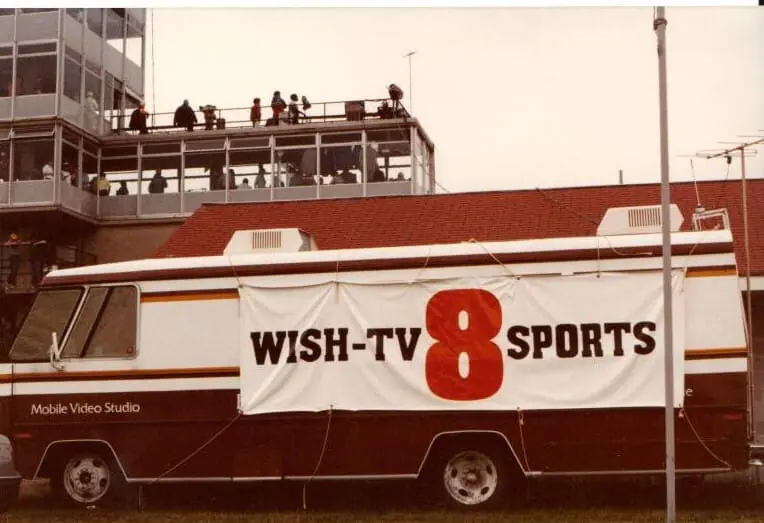 A converted bus used by WISH-TV sports.