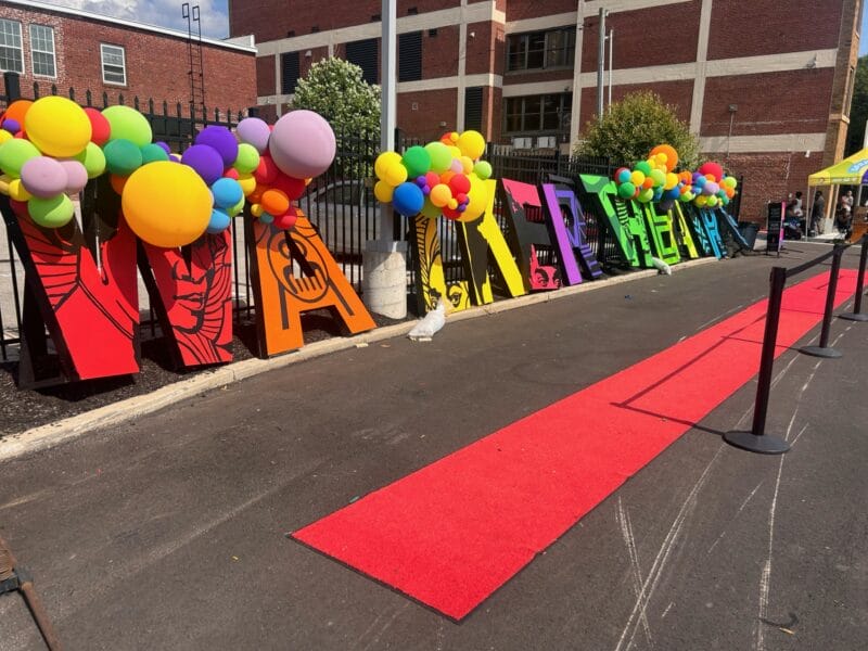The red carpet at the Madam Walker Legacy Fest and Block Party on June 22, 2024.