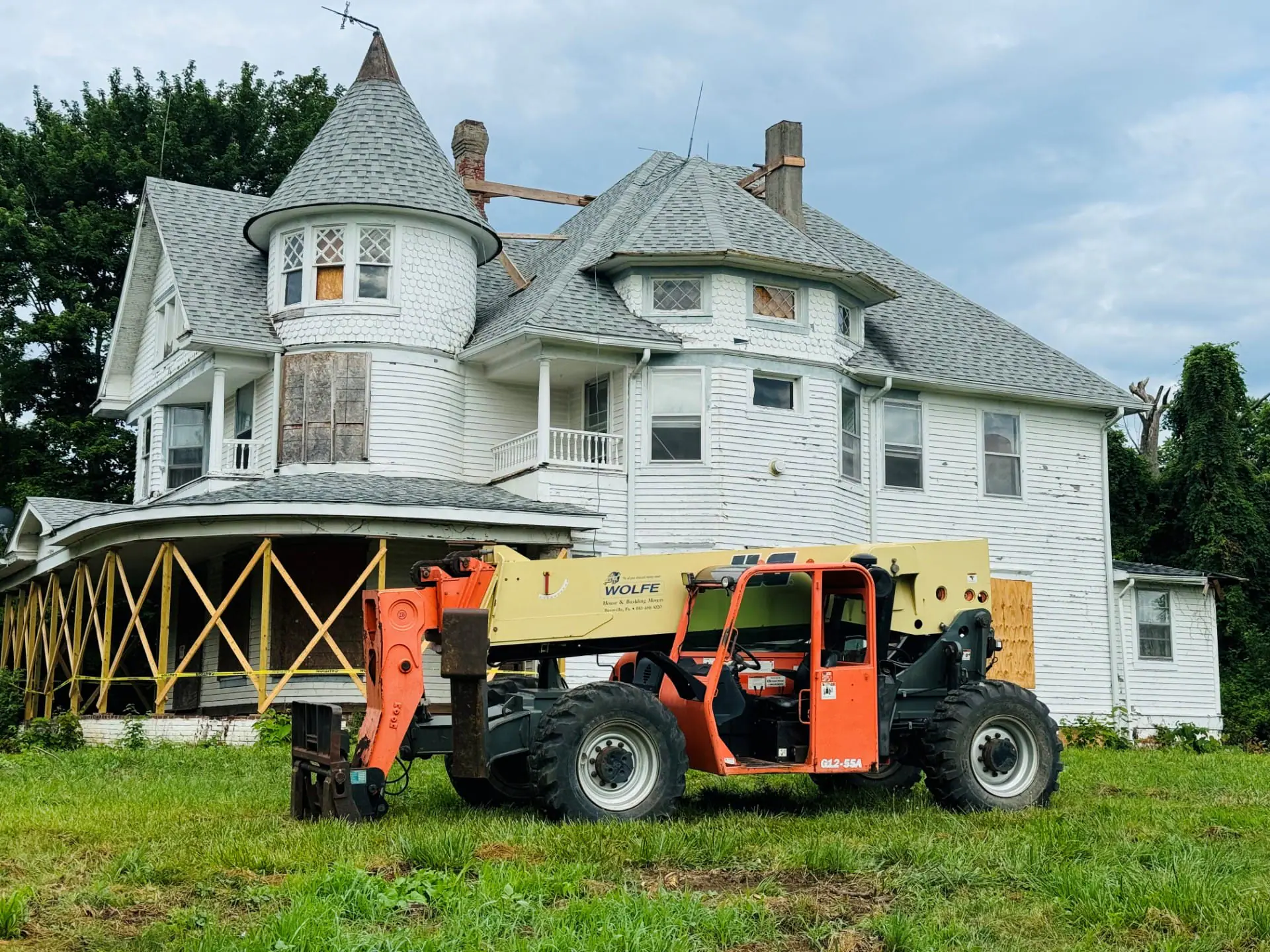 The Little House in Plainfield, Indiana. The historic home was set to be relocated to the northern edge of the Hendricks Regional Health campus in order to preserve its legacy.