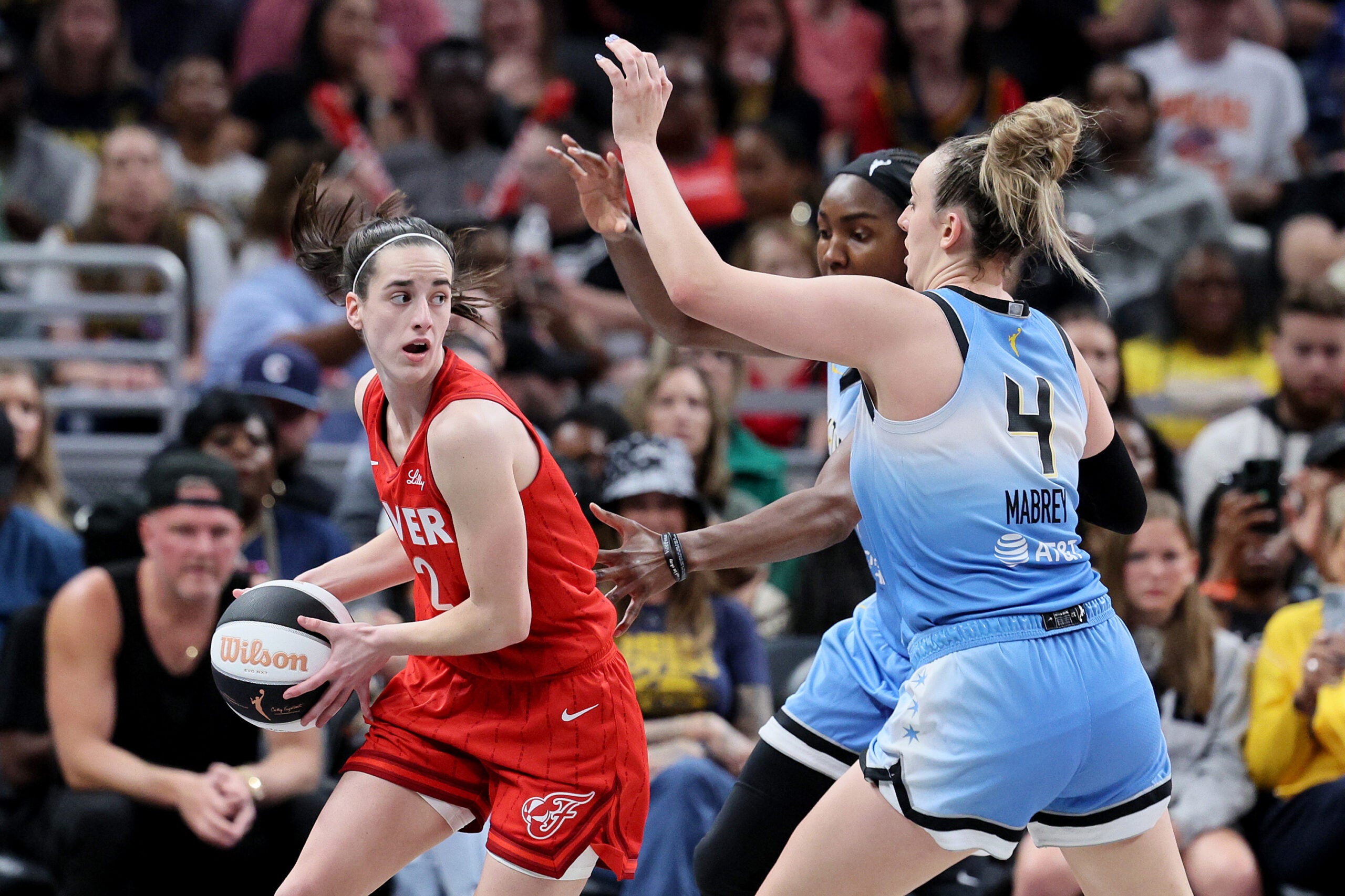 Caitlin Clark, Fever respond to Chennedy Carter's viral foul