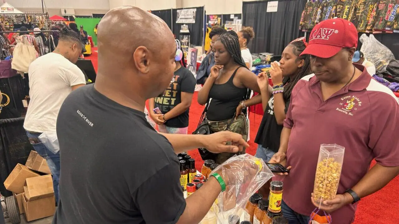 The 53rd annual Indiana Black Expo Summer Celebration wrapped up on Sunday. The Exhibition Hall inside the Indiana Convention Center was the place to be Friday through Sunday, with expogoers picking up food, clothing, and other items from more than 300 Black-owned businesses. (WISH Photo/Brittany Noble)