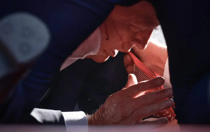 Photos capture chaotic scene at Trump rally in Pennsylvania