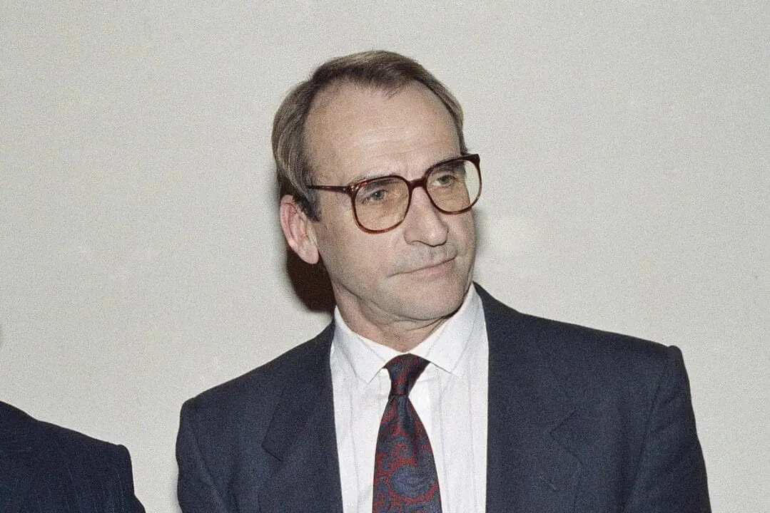 FILE - Actor James Sikking poses for a photograph at the Los Angeles gala celebrating the 20th anniversary of the National Organization for Women, Dec. 1, 1986. Sikking, who starred as a hardened police lieutenant on “Hill Street Blues” and as the titular character's kindhearted dad on “Doogie Howser, M.D.,” has died of complications from dementia, his publicist Cynthia Snyder said in a statement Sunday, July 14, 2024. (AP Photo/Avery, File)