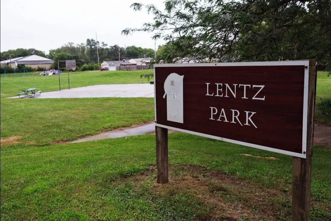 Haughville's Lentz Park, seen here July 9, 2024, is named after Christian and Sarah Lentz, who donated the land to the city in 1928 for use as a playground for children. (Provided Photo/Enrique Saenz/Mirror Indy)