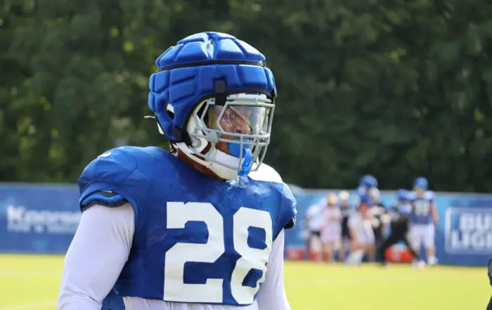 PHOTOS | Colts put on full pads for the first time