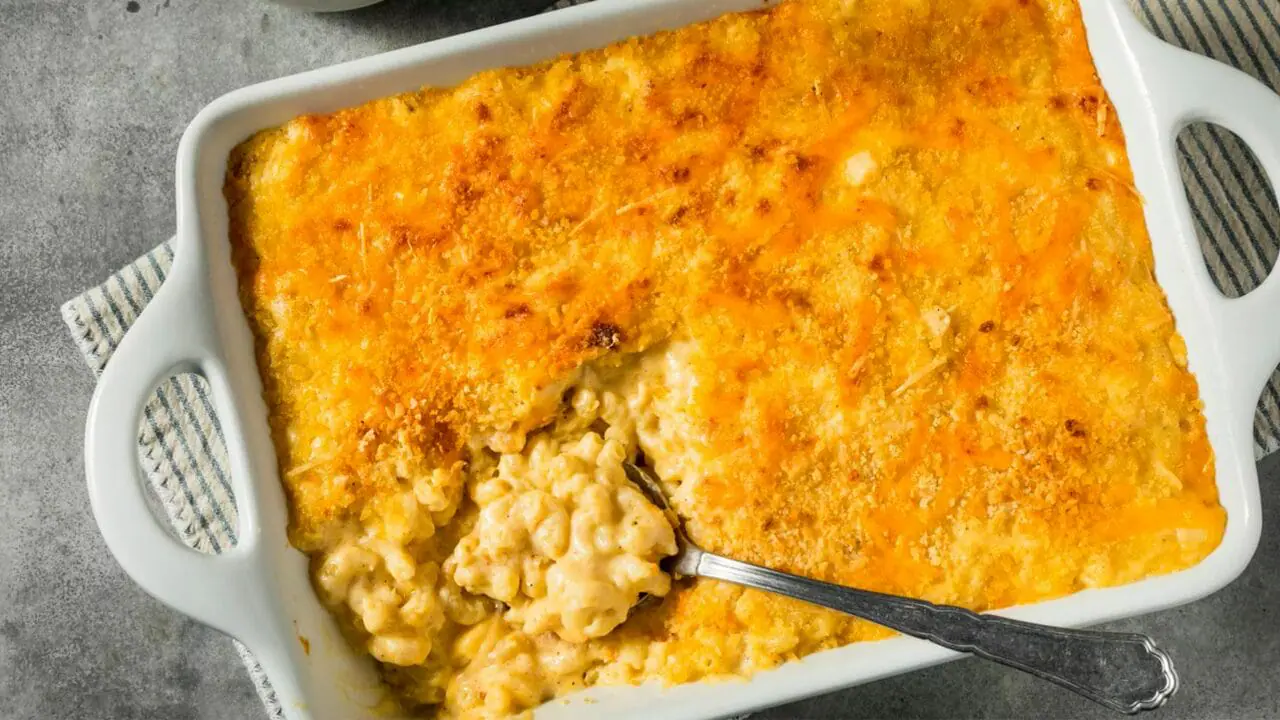 backed mac n' cheese