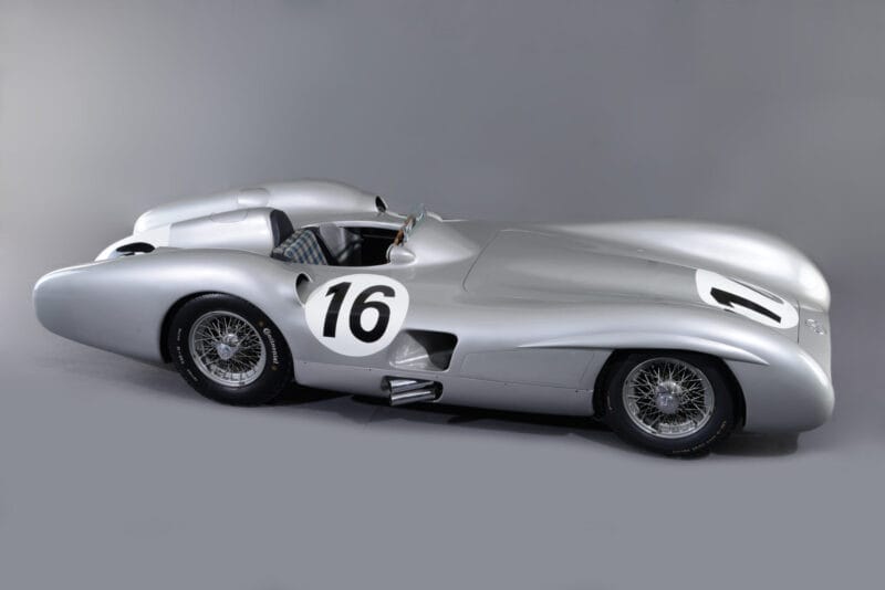 The 1954 Mercedes W196 Streamliner, from the Indianapolis Motor Speedway Museum in Speedway, Indiana, was driven by legends Juan Manuel Fangio and Stirling Moss. It is estimated to sell for $50-70 million. (Provided Photo/Indianapolis Motor Speedway Museum)