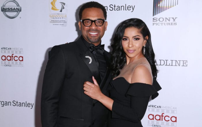 LOS ANGELES, CA - FEBRUARY 07: Actor Mike Epps and Kyra Robinson attend the 9th Annual AAFCA Awards at Taglyan Complex on February 7, 2018 in Los Angeles, California. (Photo by Leon Bennett/Getty Images)