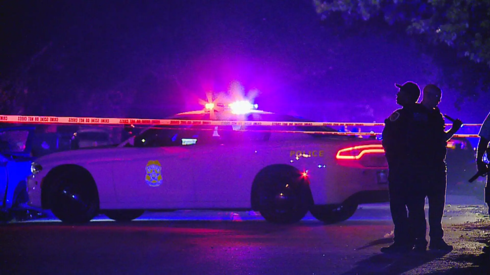 IMPD officers held one person for questioning after a shooting at an apartment complex on the city's north side. (WISH Photo)