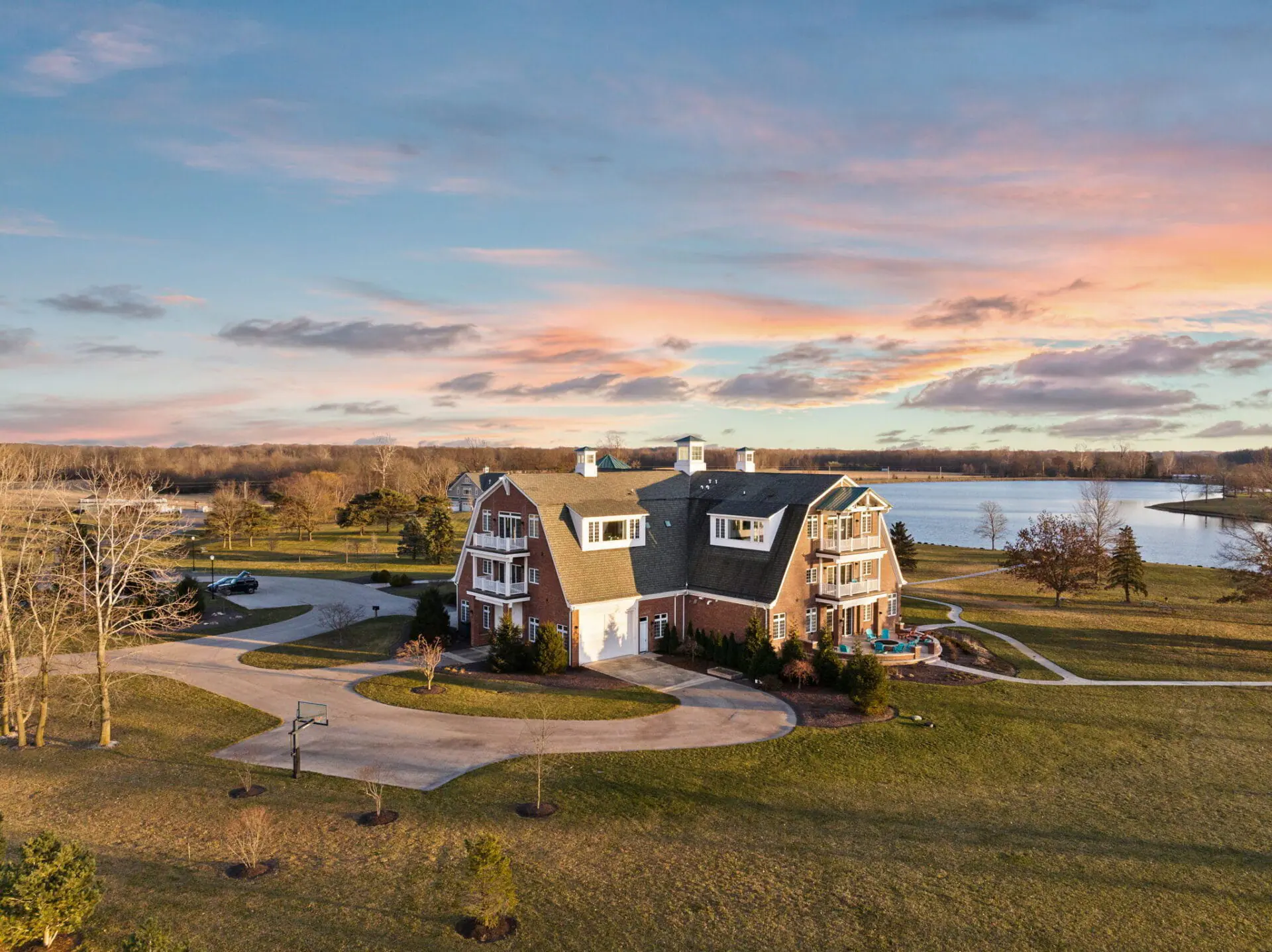 farmhouse Zionsville lakefront