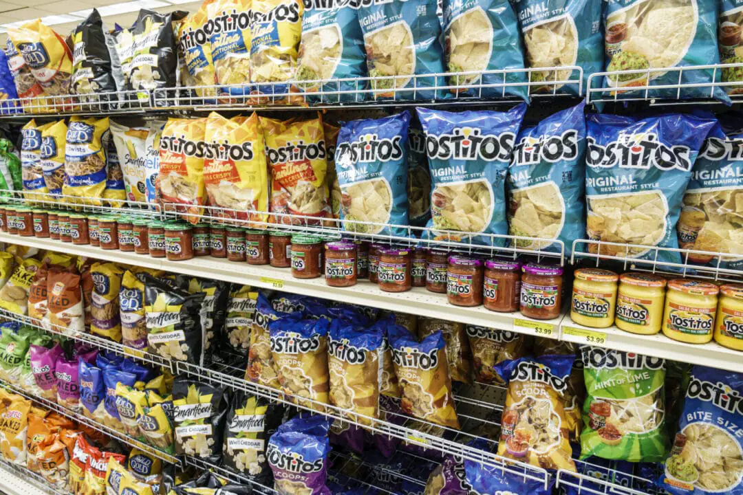 Sanibel Island, Jerry's Foods, grocery store, chips aisle. Whether they know it or not, most Americans don’t go a day — or often a single meal — without eating ultraprocessed foods like potato chips. (Photo by Jeffrey Greenberg/Universal Images Group via Getty Images)