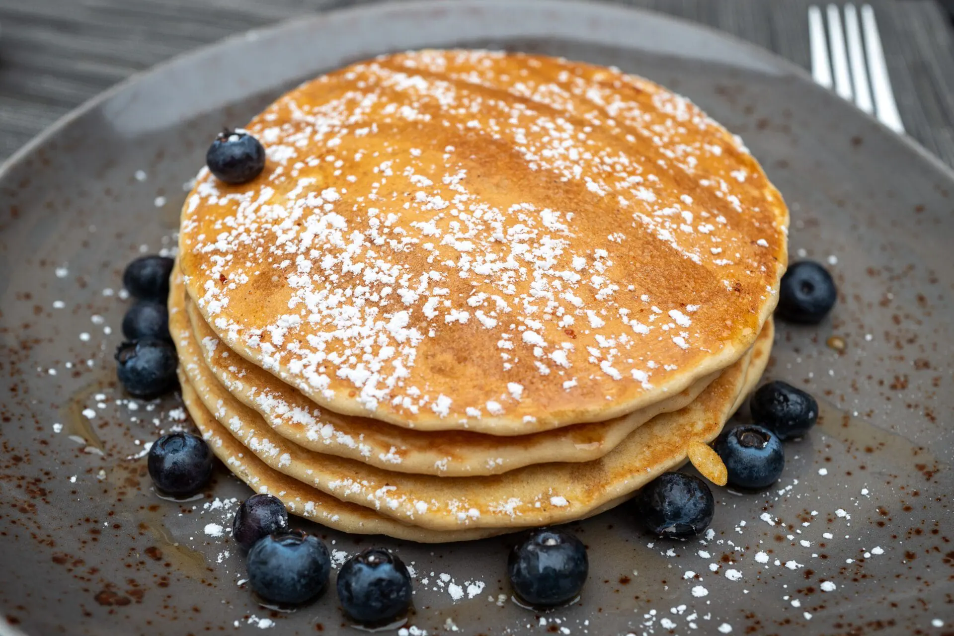 Blueberry pancakes on a plate. Wondering how your favorite Hamilton County restaurant did on its last health inspection? A new interactive tool from the county health department lets you do just that. (Photo by Smith Collection/Gado/Getty Images)