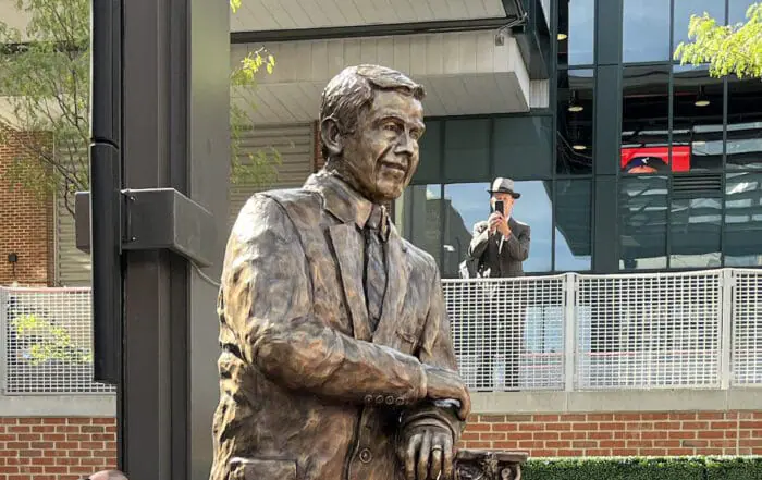 Unveiling of Richard Lugar monument