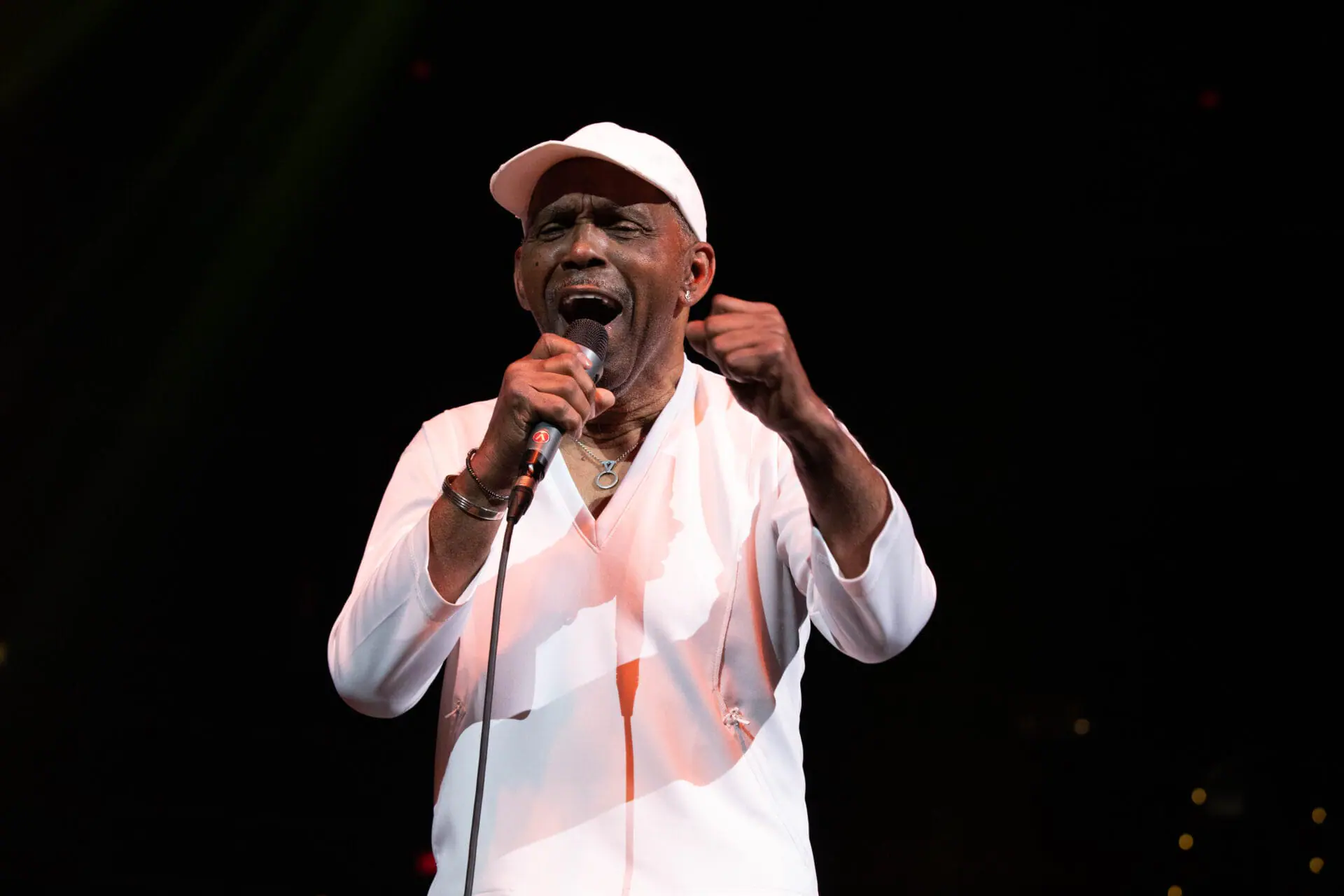 Frankie Beverly performs live onstage during the 