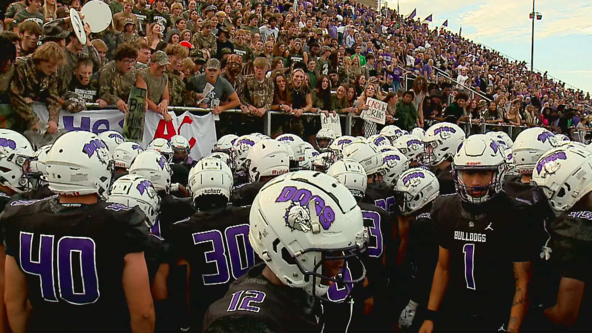 Brownsburg played at Fishers in Week 5 on September 20, 2024. The Brownsburg Bulldogs leap-frogged Westfield to take the top spot in the AP's Indiana High School Football poll for the week ending Oct. 1, 2024. (WISH Photo)